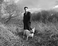 David Lyttle and his brother's English Bull Terrier
